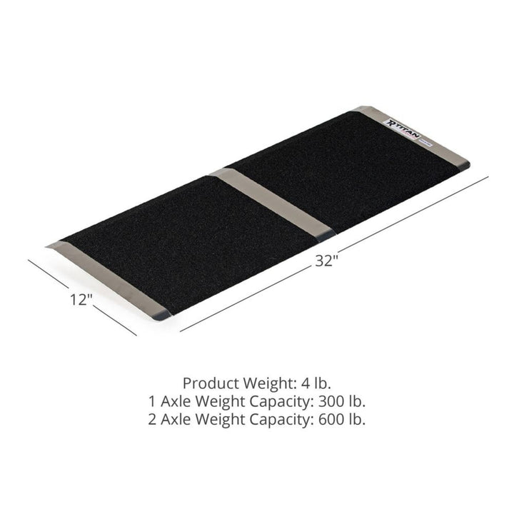 Titan Ramps 12 Inch Aluminum Threshold Ramp for Doorways, Raised Landings(Used)