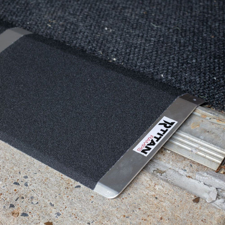 Titan Ramps 12 Inch Aluminum Threshold Ramp for Doorways, Raised Landings(Used)