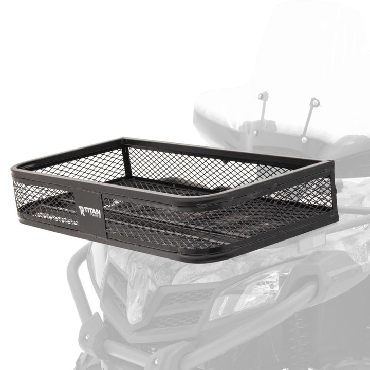 Titan Ramps Universal ATV/UTV Front Cargo Basket w/ 100 Pound Capacity(Open Box)