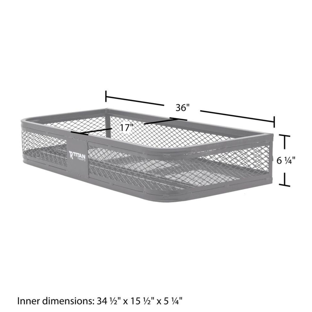 Titan Ramps Universal ATV/UTV Front Cargo Basket w/ 100 Pound Capacity(Open Box)