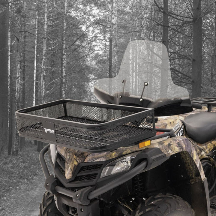 Titan Ramps Universal ATV/UTV Front Cargo Basket w/ 100 Pound Capacity(Open Box)