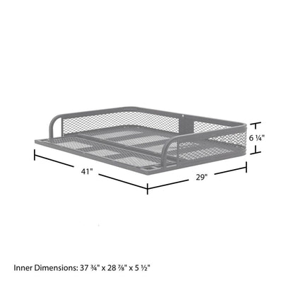 Titan Ramps Universal ATV/UTV Steel Rear Cargo Basket Rack, Up to 100 lb, Black