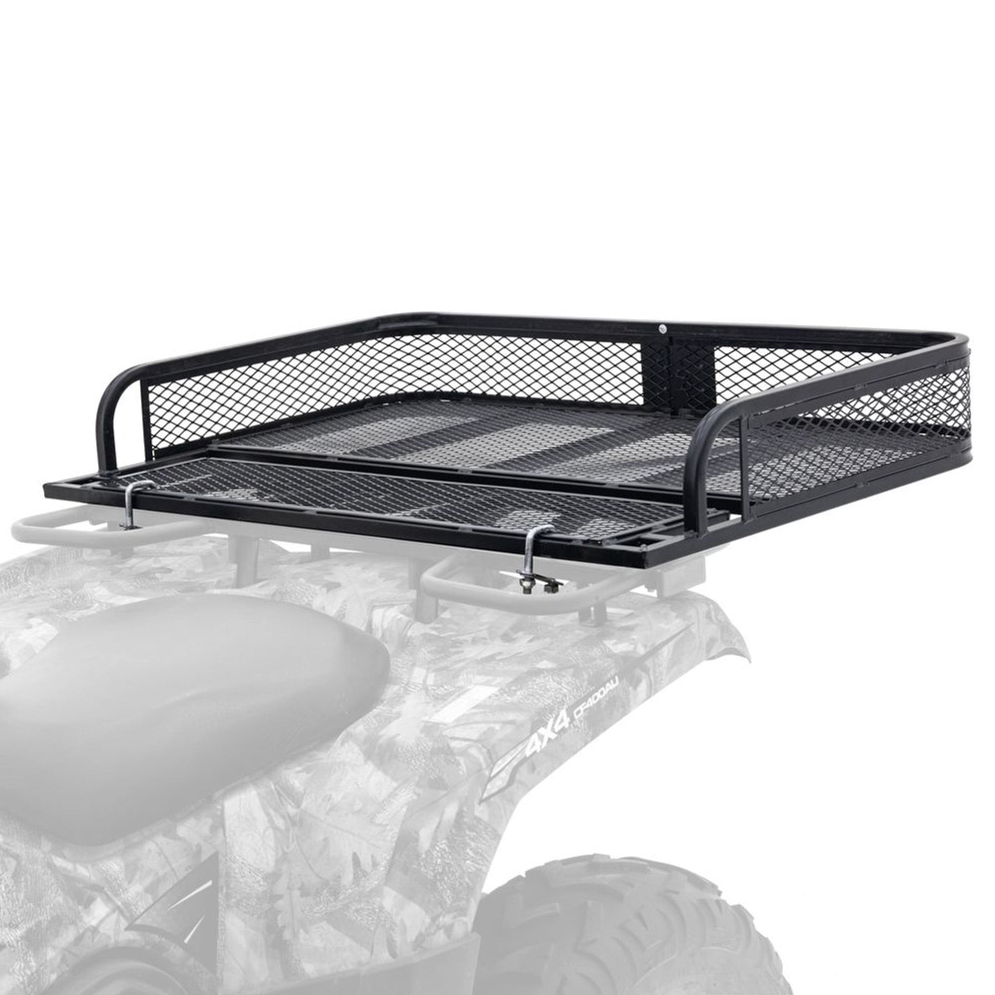 Titan Ramps Universal ATV/UTV Steel Rear Cargo Basket Rack, Up to 100 lb, Black (Used)