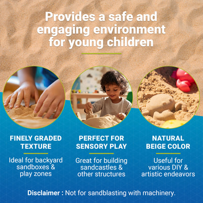 US Silica Lighthouse Comfortable Play Sand for Sand Tables, Beige, 50 Pound Bag