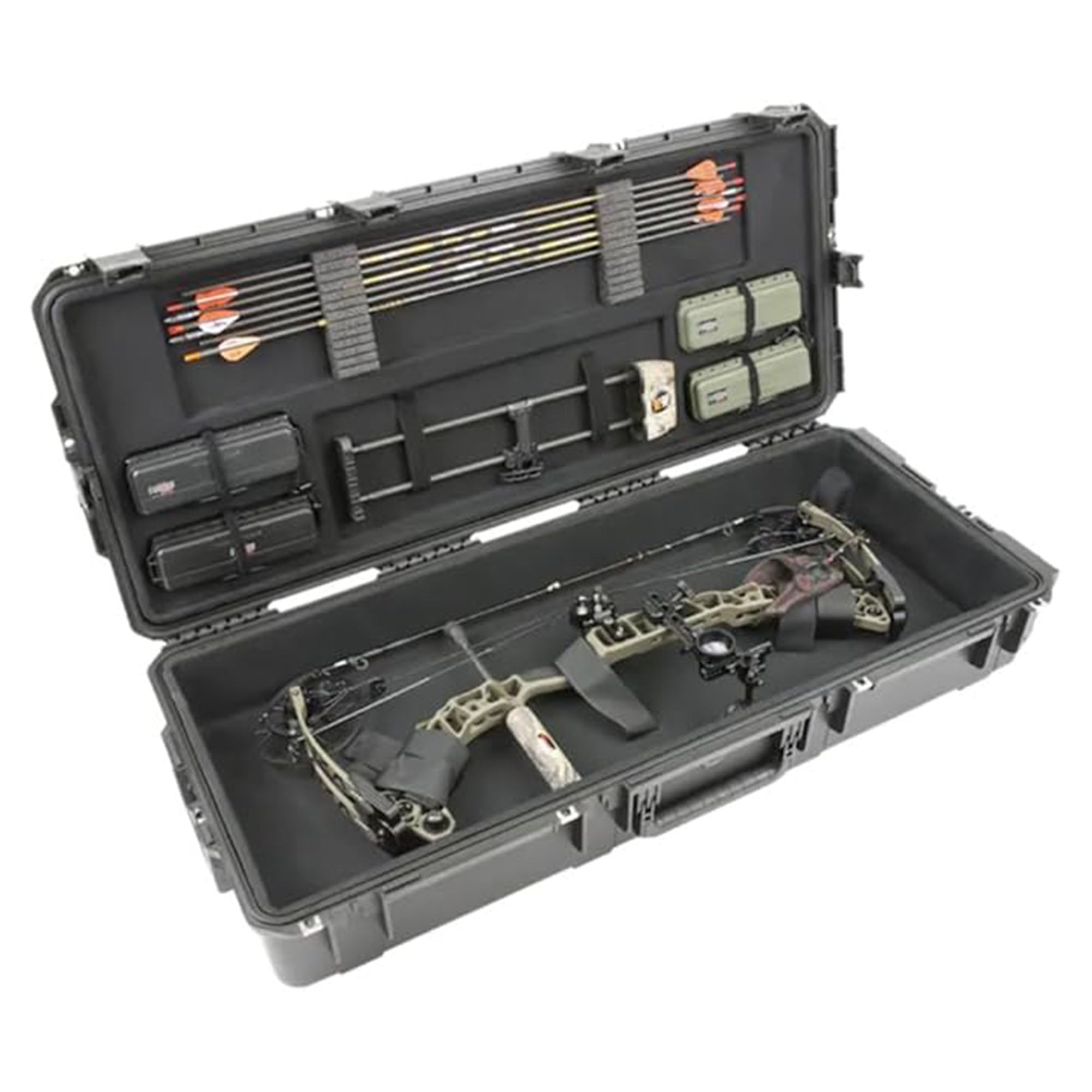 SKB Hard Large Plush Storage Case Archery Bow Parallel Limb iSeries REV2, Black - VMInnovations