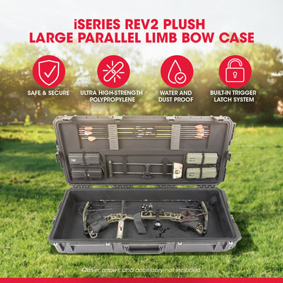 SKB Hard LG Plush Storage Case Archery Bow Parallel Limb iSeries REV2(Open Box) - VMInnovations