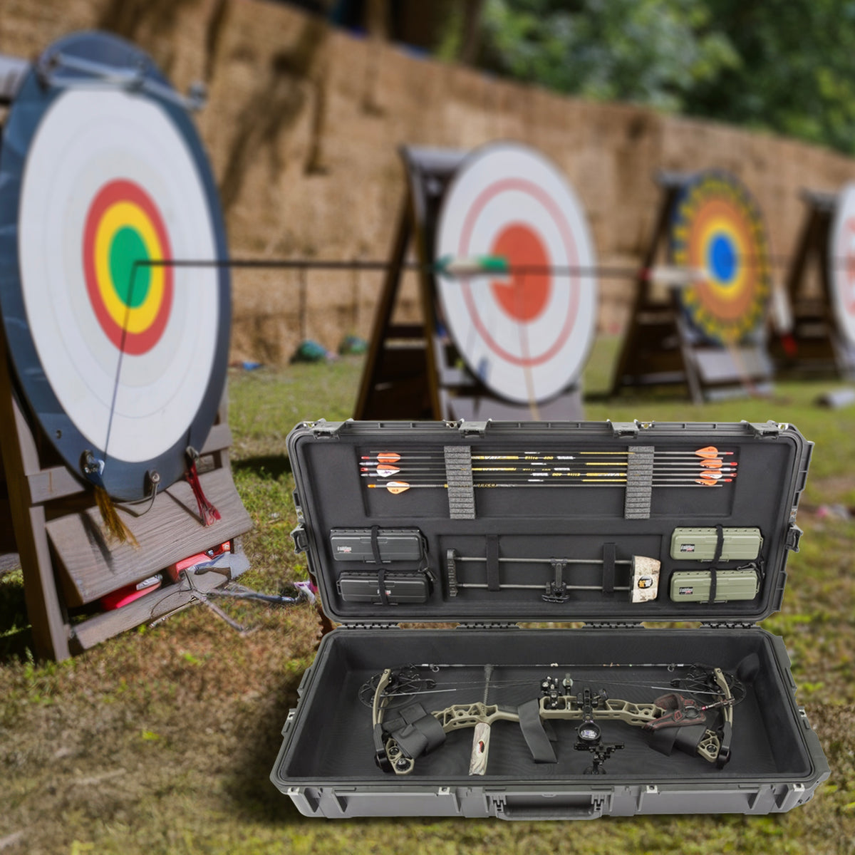 SKB Hard LG Plush Storage Case Archery Bow Parallel Limb iSeries REV2(Open Box) - VMInnovations