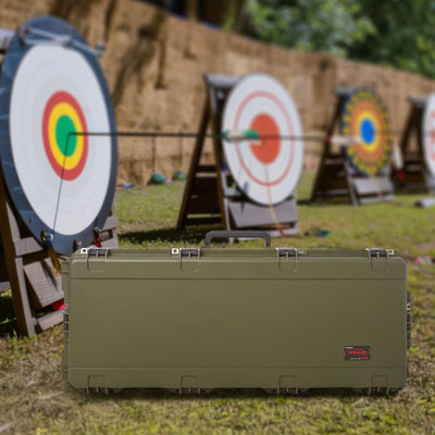 SKB Hard Large Plush Storage Case Archery Bow Parallel Limb REV2 Green(Open Box) - VMInnovations