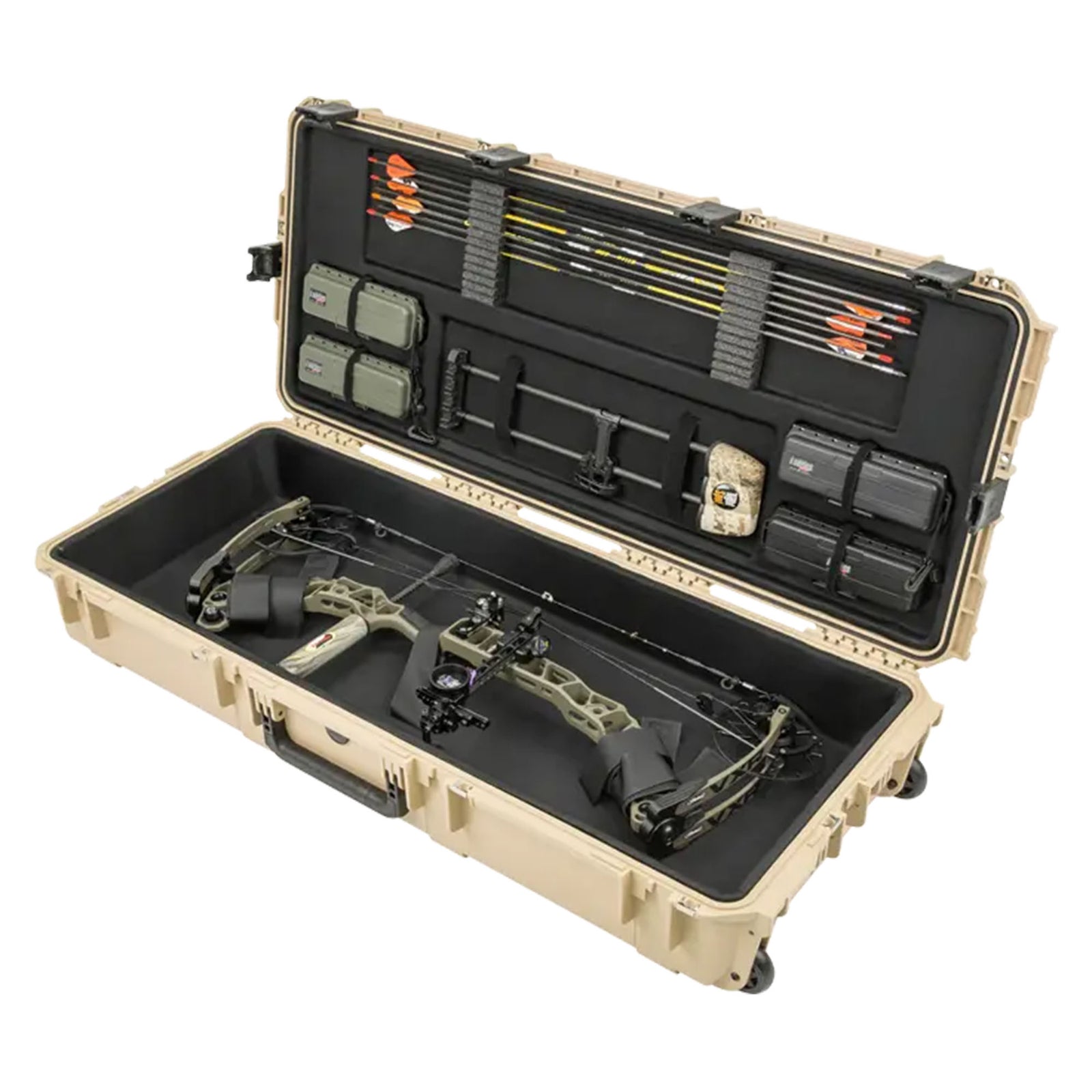 SKB Hard Large Plush Storage Case Archery Bow Parallel Limb iSeries REV2, Tan - VMInnovations