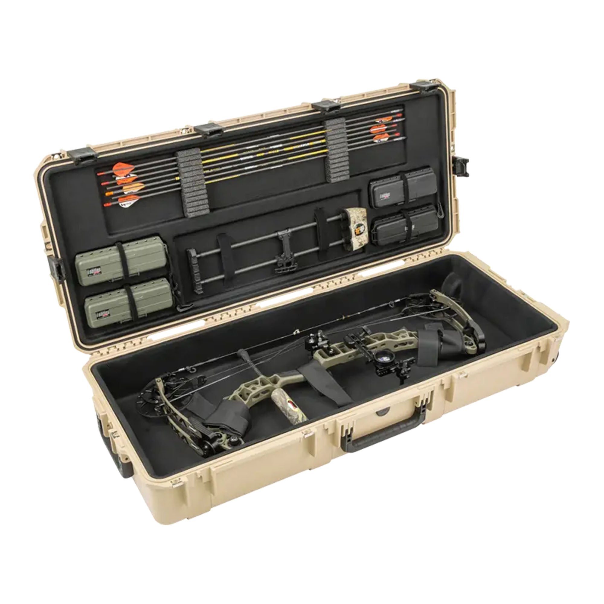 SKB Hard Large Plush Storage Case Archery Bow Parallel Limb iSeries REV2, Tan - VMInnovations