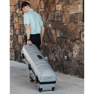 SKB Cases ATA Staff Pro XL Hard Plastic Storage Wheeled Golf Travel Case, Grey - VMInnovations