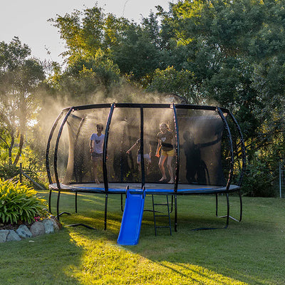 SpaceJump MeteorShower Trampoline Sprinkler Attachment Water Accessory, Black - VMInnovations