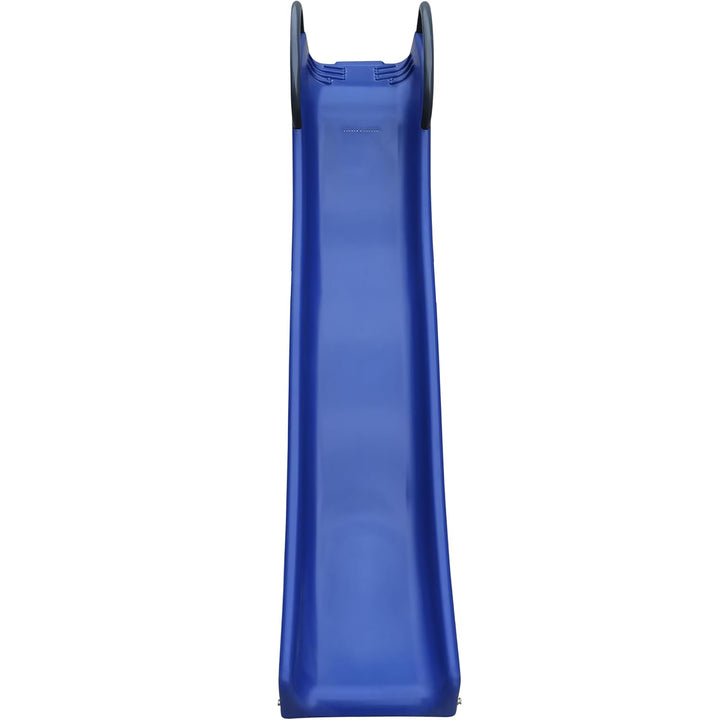 SpaceJump Rocket Slide Trampoline Attachment, Outdoor Playground Accessory, Blue