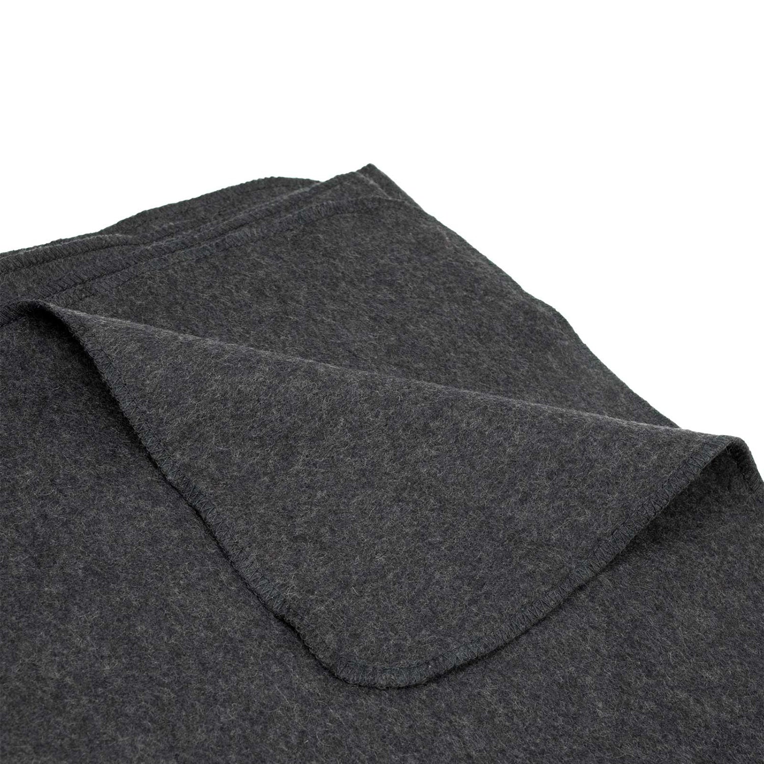 Swiss Link Surplus 64 x 90 Inch Classic Wool Blanket, Charcoal Gray (Open Box)