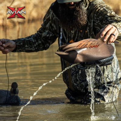 Avian X Power Swimmer Gadwall Drake Motion Duck Decoy with 10+ Hour Battery - VMInnovations