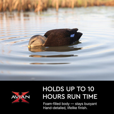 Avian-X Power Shaker Black Duck Motion Hunting Decoy Floating Surface Feeder