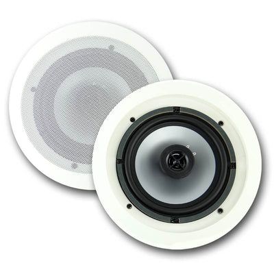 2) VM AUDIO 6.5" 350 Watt 2 Way In Ceiling/Wall Surround Home Speakers(Open Box)