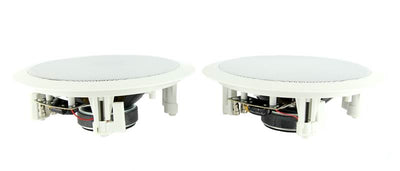 2) VM AUDIO 6.5" 350 Watt 2 Way In Ceiling/Wall Surround Home Speakers(Open Box)