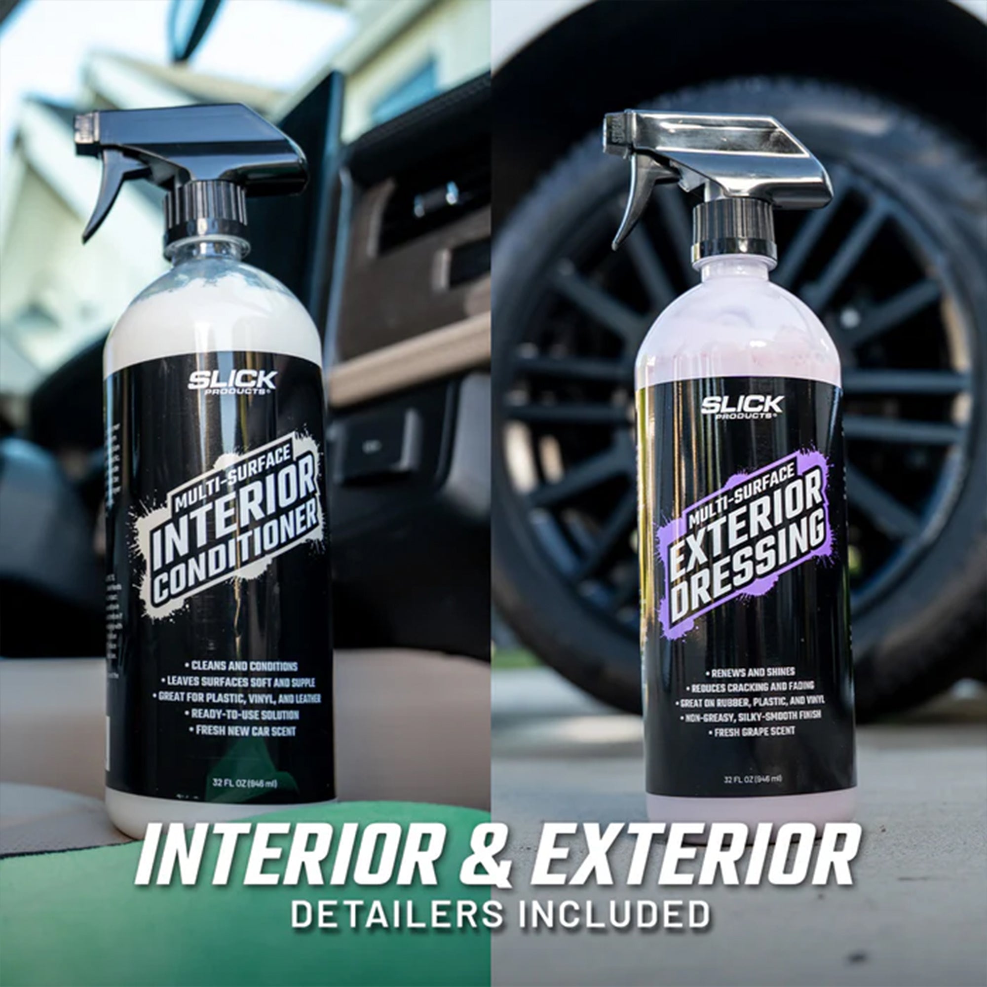 Slick Products 15-Piece Ultimate Car Wash and Detailing Kit, Towel & Scrub Brush - VMInnovations