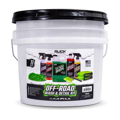 Slick Products 11-Piece Off-Road Car Wash and Detailing Kit, Towel & Scrub Brush - VMInnovations