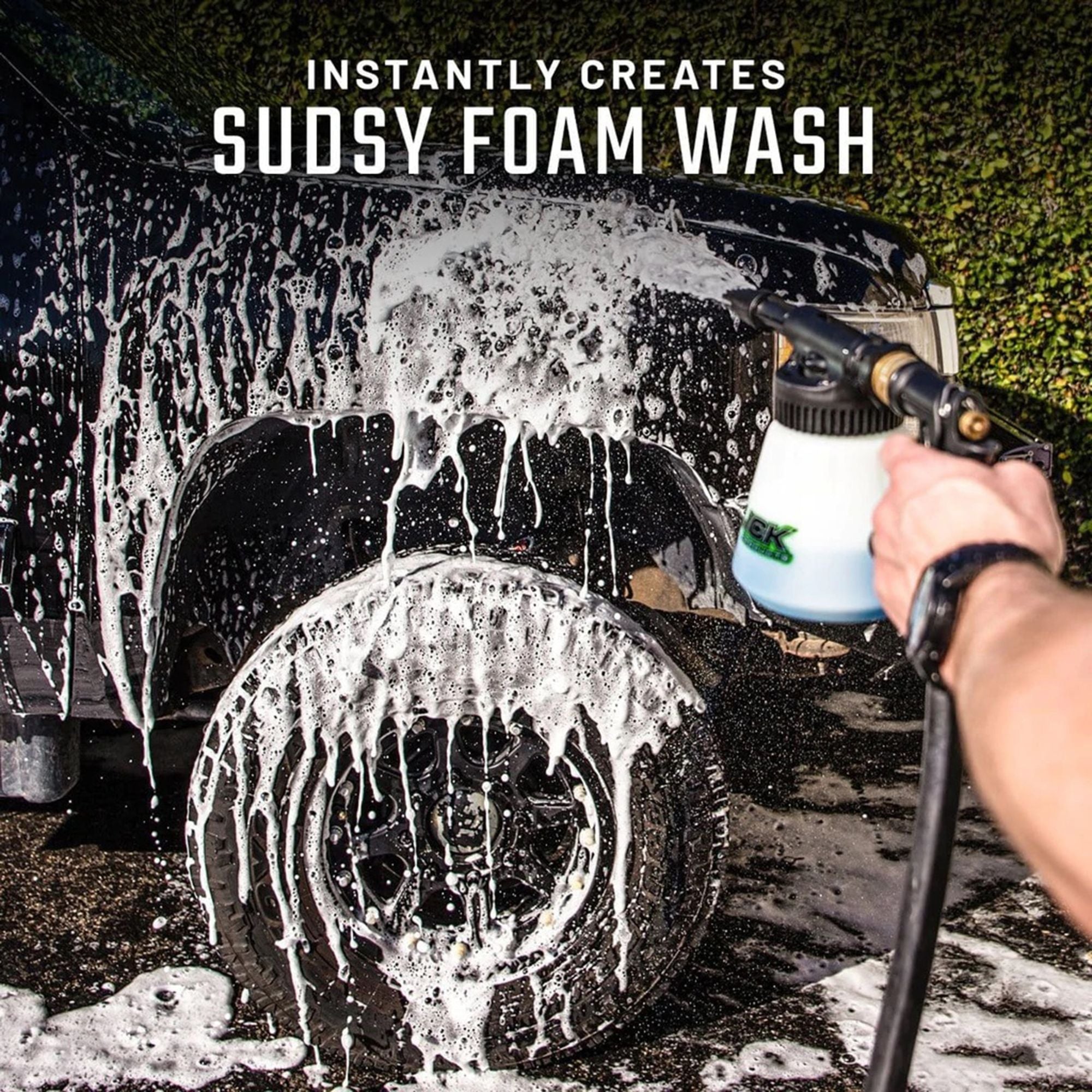 Slick Products 64 Ounce Wash & Wax Foam Sprayer Gun Concentrated Cleaner Bundle - VMInnovations