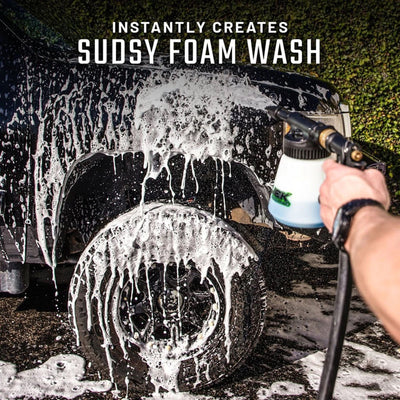 Slick Products 64 Ounce Wash & Wax Foam Sprayer Gun Concentrated Cleaner Bundle - VMInnovations