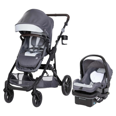 Baby Trend Morph Single to Double Modular Travel System and Car Seat, Dash Grey - VMInnovations