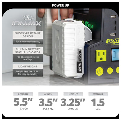 Snow Joe Dual-Port Quick Charger & Rechargeable EcoSharp Pro Lithium-Ion Battery