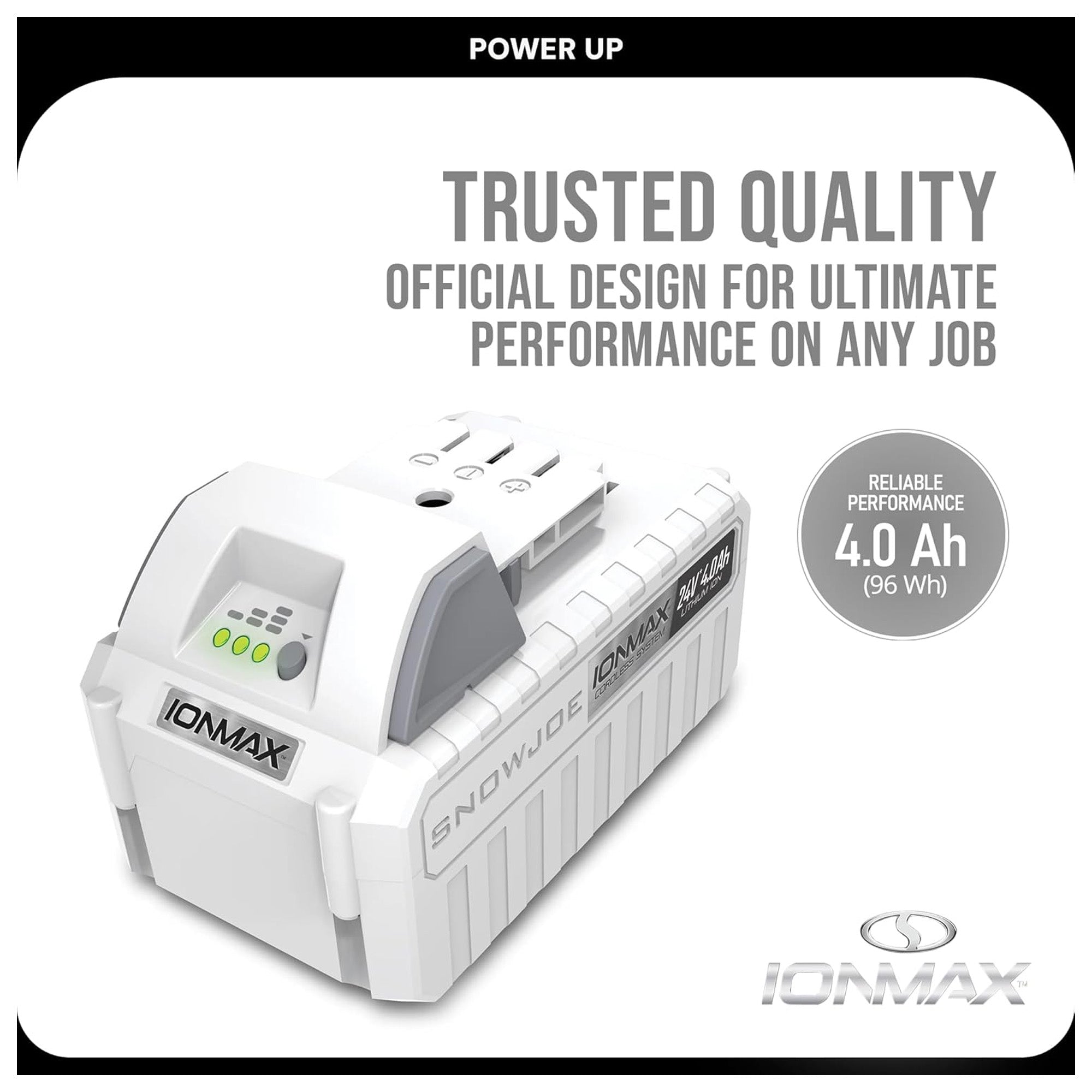 Snow Joe Dual-Port Quick Charger & Rechargeable EcoSharp Pro Lithium-Ion Battery