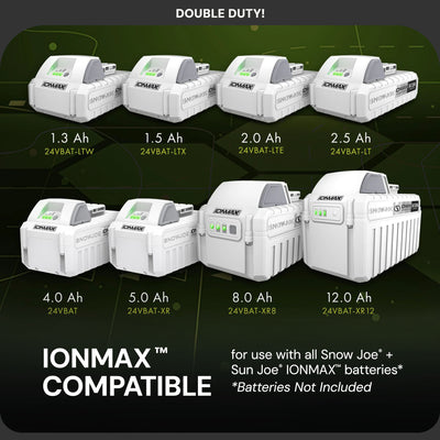 Snow Joe 24V IONMAX Dual Port Quick Charge Docking Station Charger (Used) - VMInnovations