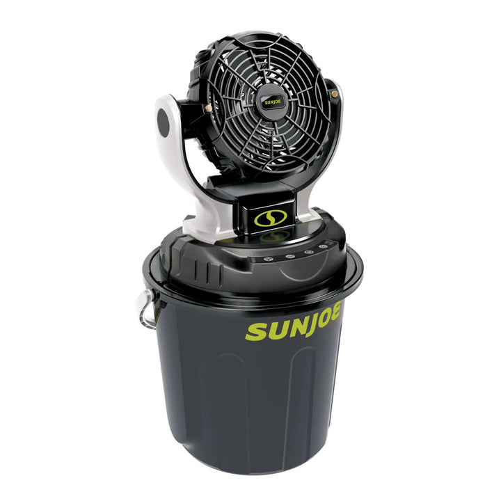 Sun Joe 24V IONMAX Cordless Misting Fan w/ 6 Gal Portable Bucket (Open Box)