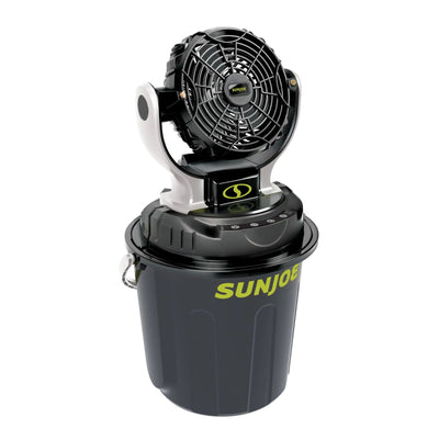 Sun Joe 24V IONMAX Cordless Misting Fan w/ 6 Gal Portable Bucket, 24V-MSTFAN-LTE (Used)