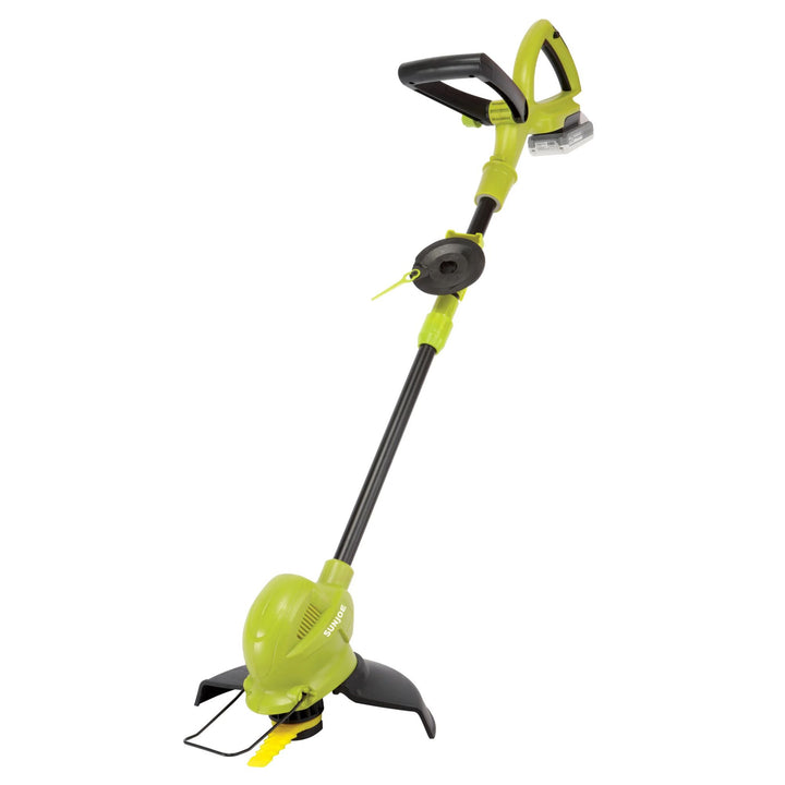 Sun Joe 10” Stringless Lawn Trimmer Charger SharperBlade, Green (For Parts)