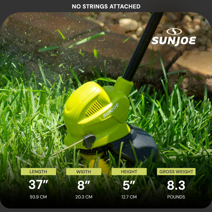 Sun Joe 10” Stringless Charger SharperBlade, 24V-SB10-LTE 24, Green (Open Box)