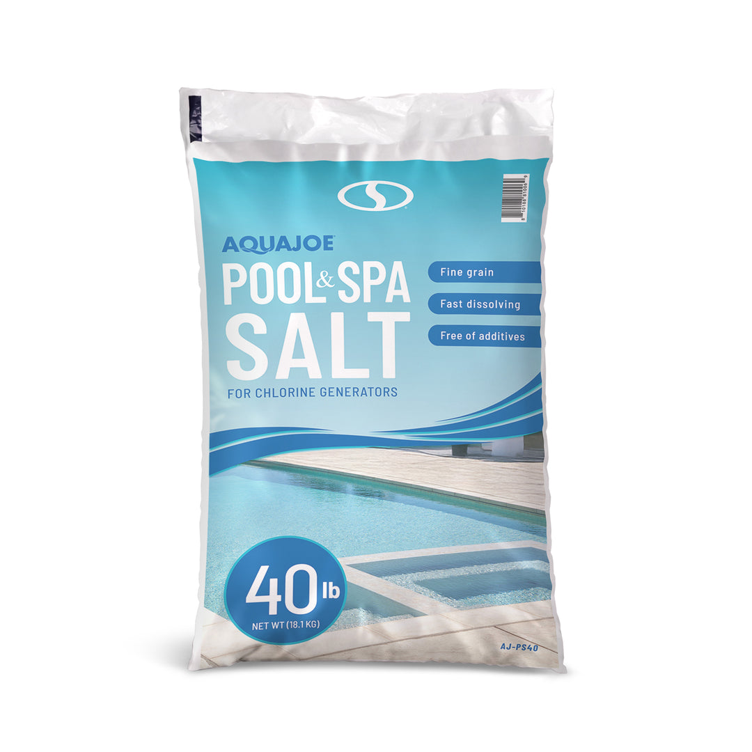 Aqua Joe 40 Pound Fast Dissolving Pool Spa Salt for Chlorine Generators, AJ-PS40
