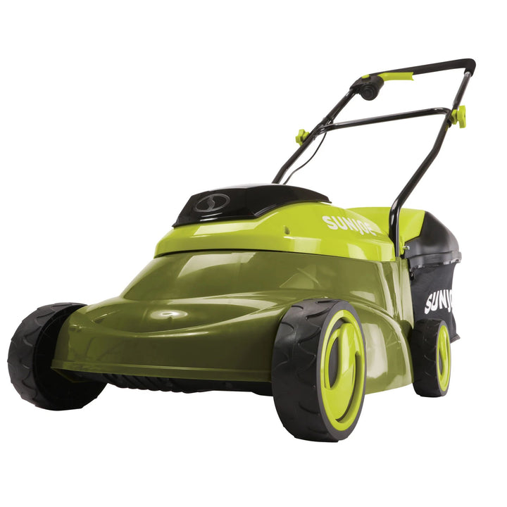 Sun Joe Cordless, Brushless Lawn Mower Kit, Rear Grass Bag, Green (Open Box)