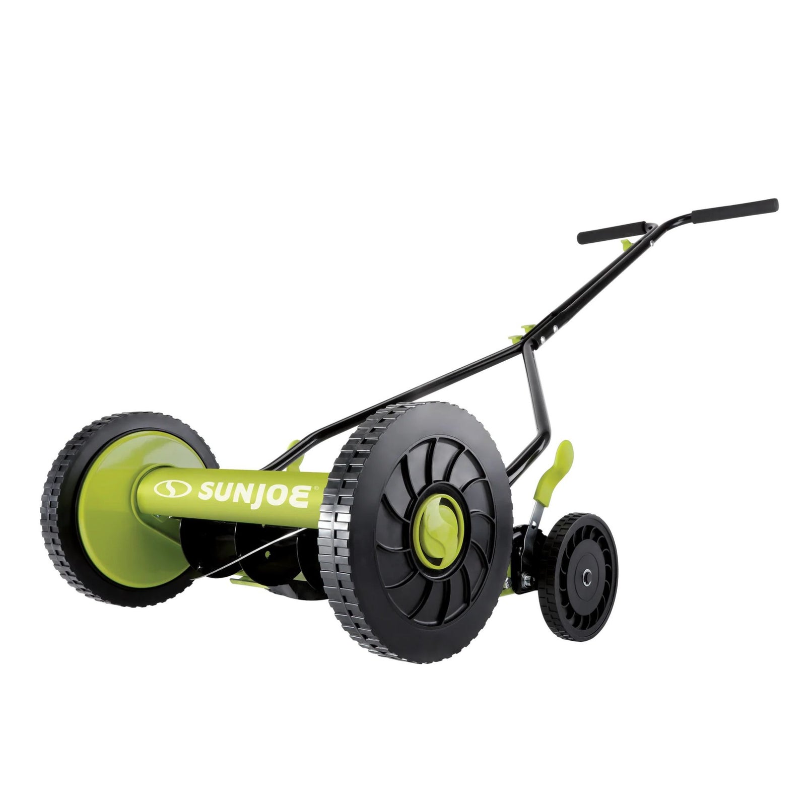 Sun Joe Cordless, Manual Push Steel Reel Lawn Mower, 14 Inch, Green, MJ503M - VMInnovations