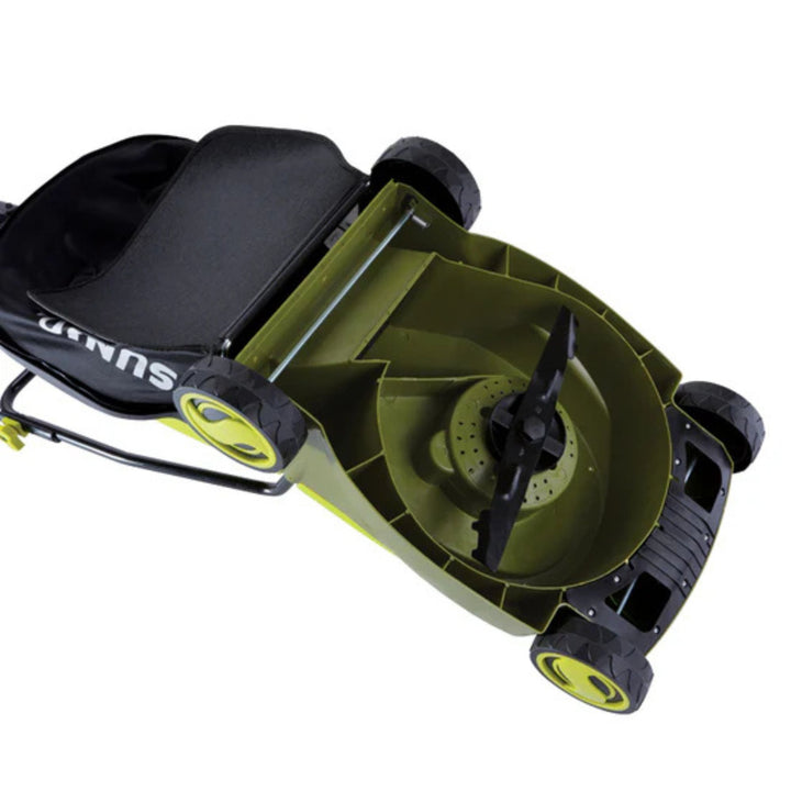 Sun Joe Cordless, Brushless Lawn Mower Kit, Rear Grass Bag, Green (Open Box)