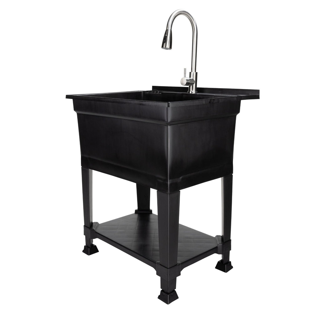 Utility Sink Heavy Duty Freestanding Utility Tub Sink, 30 x 24" (For Parts)
