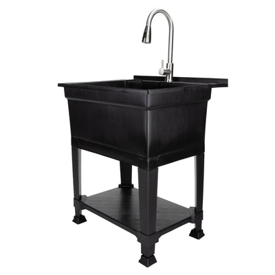 Utility Sink Heavy Duty Freestanding Utility Tub Sink, 30 x 24 Inches (Open Box) - VMInnovations
