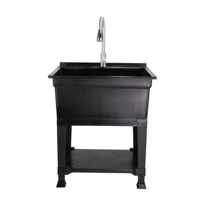 Utility Sink Heavy Duty Freestanding Utility Tub Sink, 30 x 24" (For Parts)