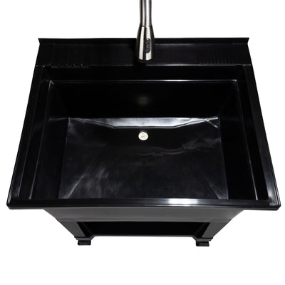 Utility Sink Heavy Duty Freestanding Utility Tub Sink, 30 x 24 Inches (Open Box) - VMInnovations