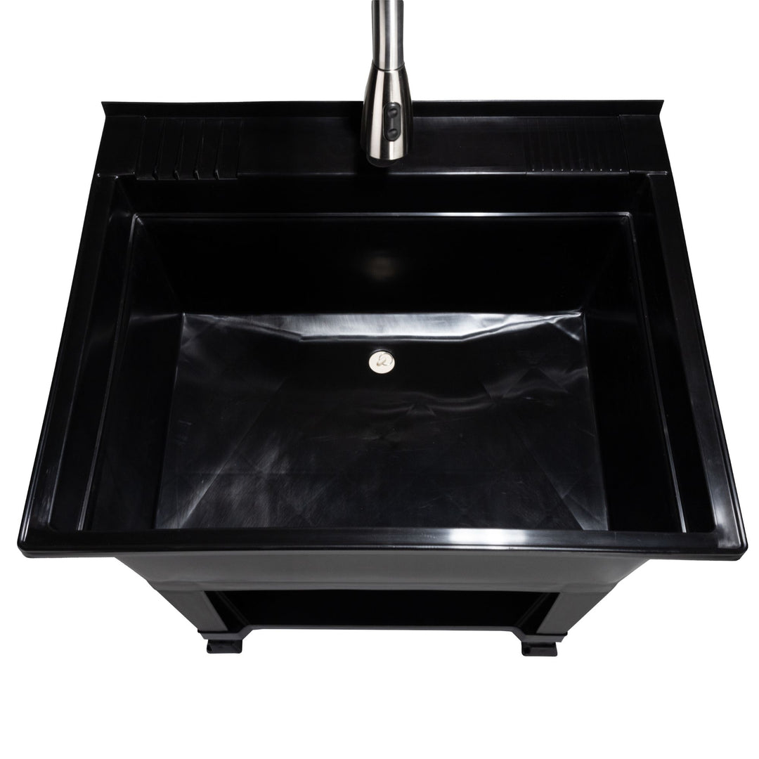 Utility Sink Heavy Duty Freestanding Utility Tub Sink, 30 x 24" (For Parts)
