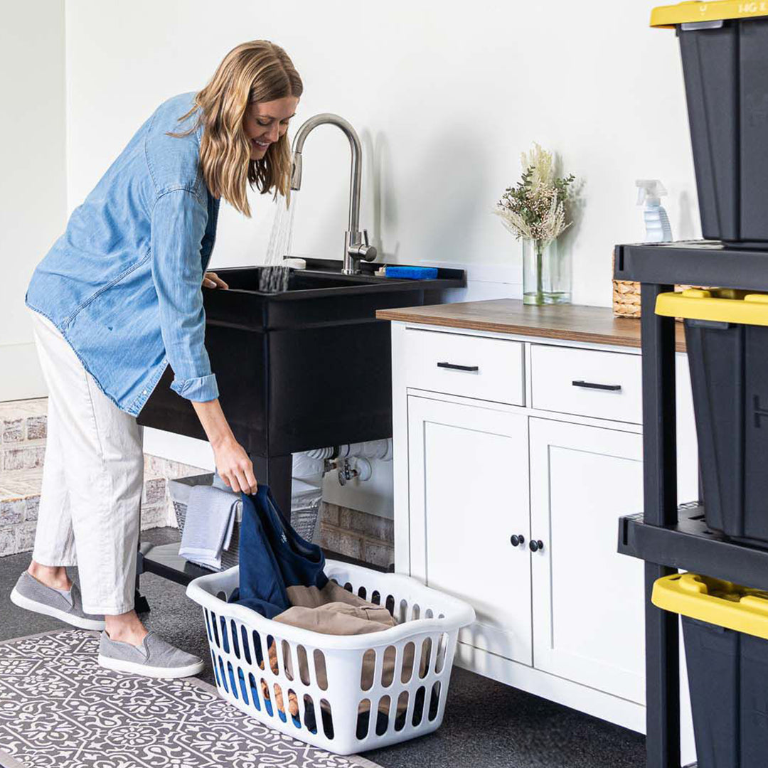 Utility Sink Heavy Duty Freestanding Utility Tub Sink, 30 x 24 Inches (Open Box)