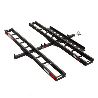 Black Widow Double Dirt Bike Carrier w/Ramp 2" Hitch, 600lb Capacity (For Parts)