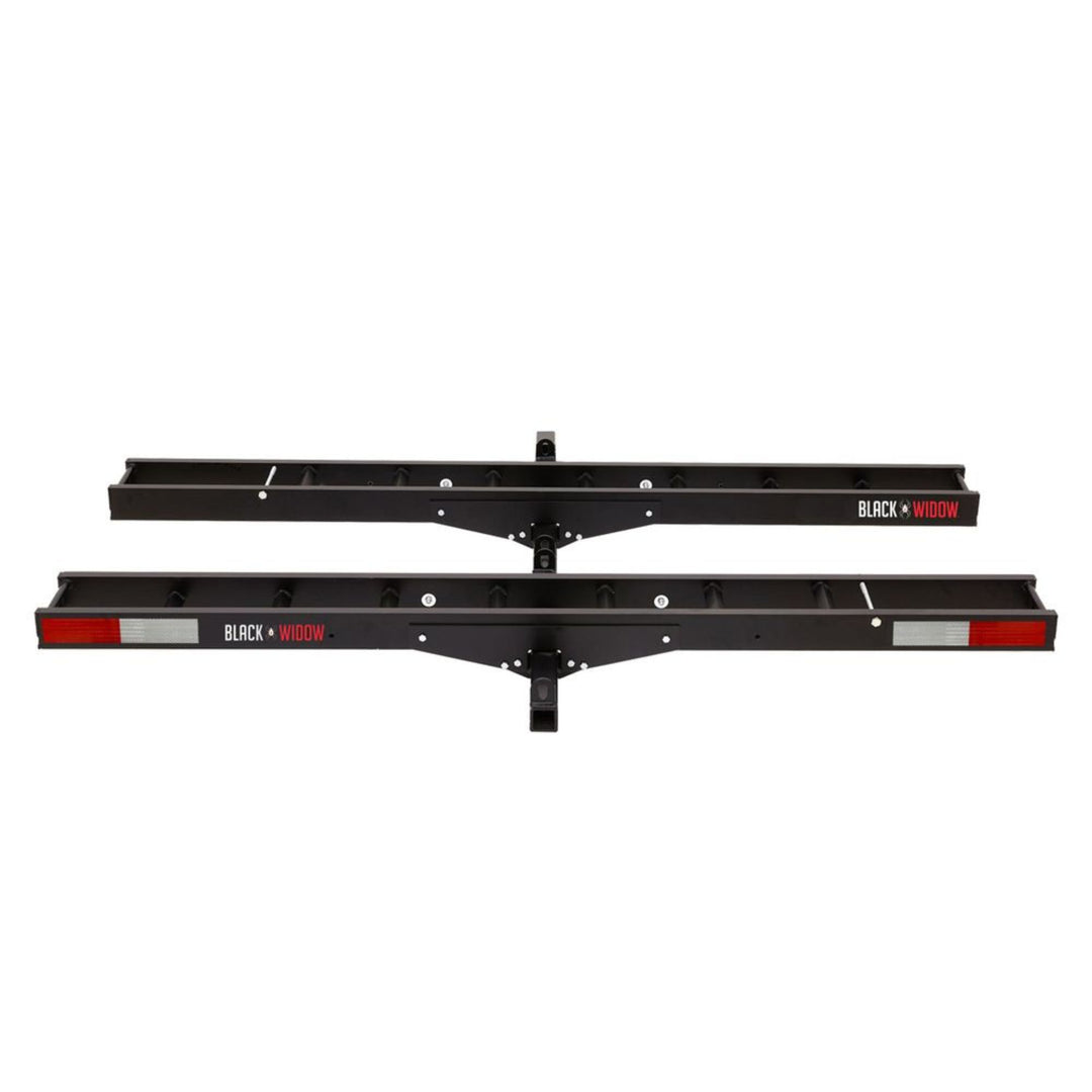 Black Widow Pro Double Dirt Bike Carrier with Ramp for 2" Hitch, 600lb(Open Box)