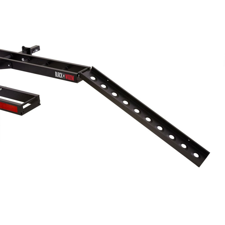 Black Widow Pro Double Dirt Bike Carrier with Ramp for 2" Hitch, 600lb(Open Box)