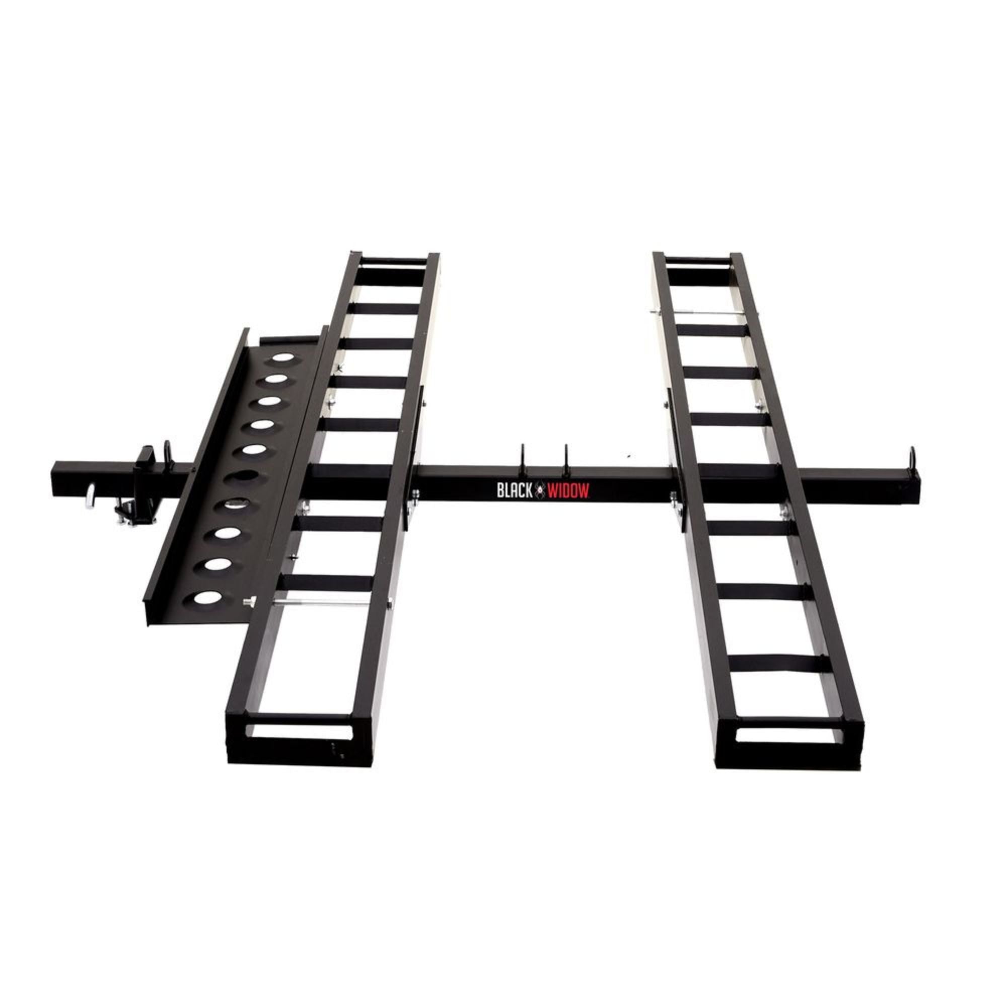 Black Widow Double Dirt Bike Carrier w/Ramp 2" Hitch, 600lb Capacity (For Parts)