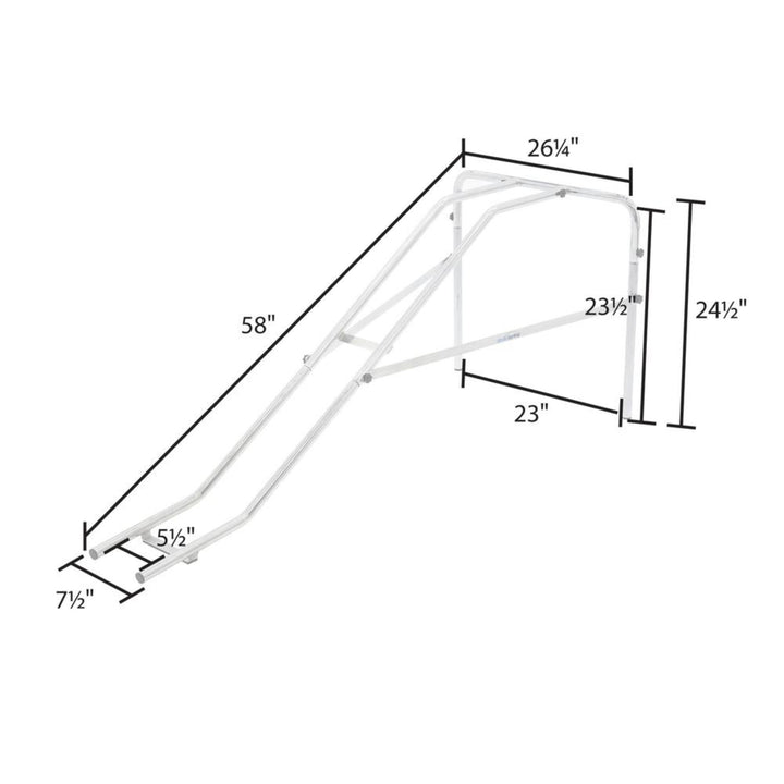 Discount Ramps EZ-Bowler Bowling Ramp Helper for Kids, 20 lb. Capacity, Silver - VMInnovations