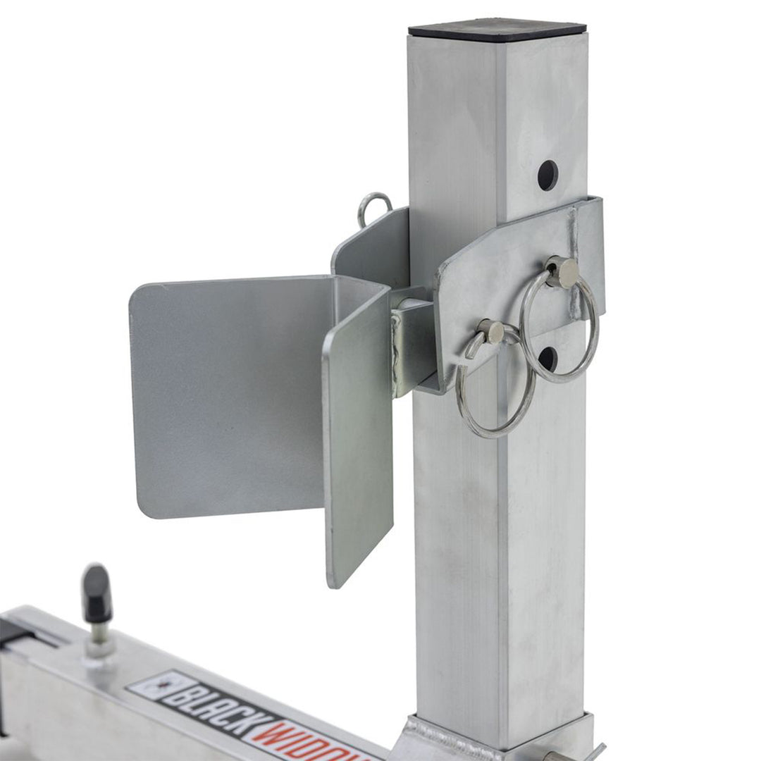 Black Widow Motorcycle Wheel Chock, Adjustable Stand, 15-22" Tires (Open Box)